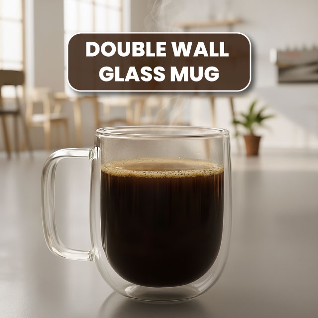 Double Wall Glass Mugs