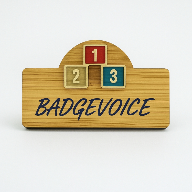 Custom Bamboo Nametag