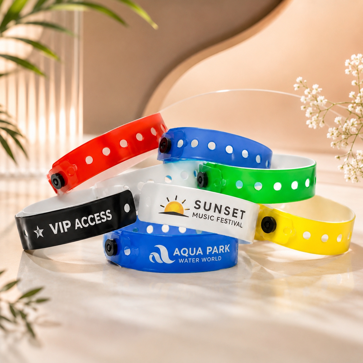 Vinyl Wristbands – Waterproof, Strong & Long-Lasting Use
