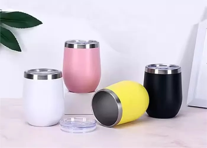 Eggy Double Wall Stainless Steel Mug with Lid