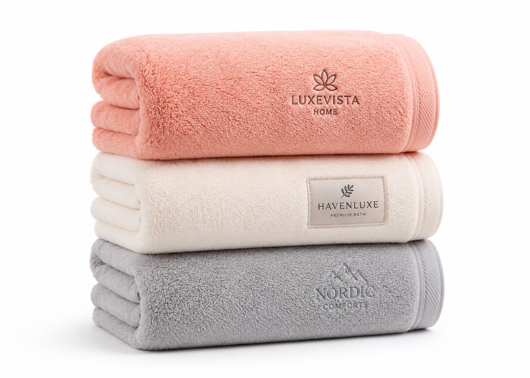 Custom Coral Fleece Bath Towel